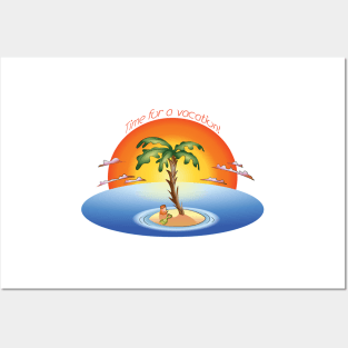 Desert Island - Time for a vacation! Posters and Art